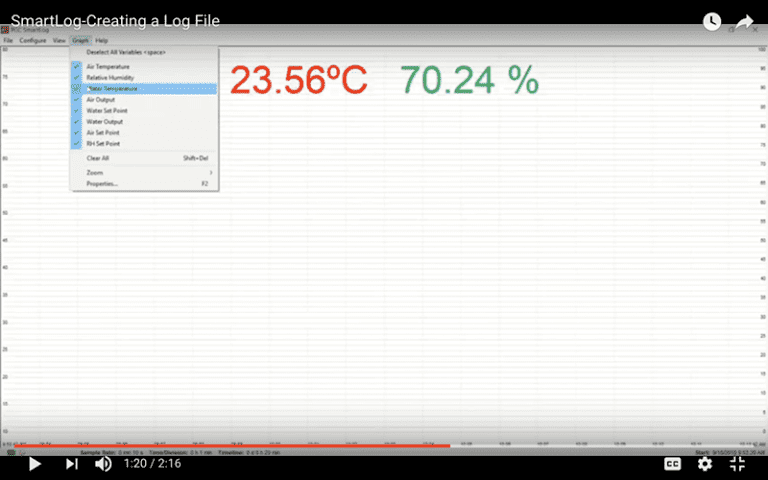 Opening SmartLog and Creating A Log File - Parameter